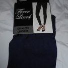 1 Pair Gold Medal  Seamless Womens Fleece Leggings Navy  Large/Extra Large
