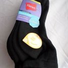 5 Pair Hanes Xtreme Temp Sport Comfort Low Cut Socks Medium Black Cool Dry  5-9