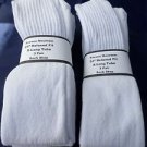 6 Pairs Pocono  24" Extra Long White Tube Sock Large Relax Fit USA Mens 6-15