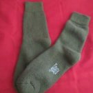 1 Pair US Army 85 % Cotton Thermal Mid Calf  Boot Sock Large 9-13 USA Army Green