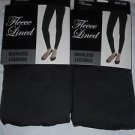 2 Pair Gold Medal  Seamless Womens Fleece Leggings Grey Small/Medium