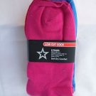6 Pairs Foot Action No Show Low Cut Socks Bright Colors Great Quality 5-9