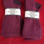 2 Pair Womens Medium Pocono Cotton Crew Boot Hiker Warm Sock 5-10 Maroon USA