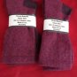 2 Pair Womens Medium Pocono Cotton Crew Boot Hiker Warm Sock 5-10 Maroon USA