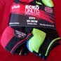 6 Pair Ecko Unlimited Boys No Show Boat Socks Soft  Durable Black Heel 9-2 1/2