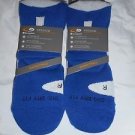 2 Pair Champion Correct Fit  Basketball High Ankle Socks Arch Support  Blue 6-12