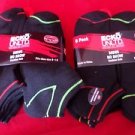 12 Pair Ecko Unlimited Mens No Show Boat Socks Soft Durable Black Stripe 6-12