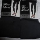 2 Pair Gold Medal  Seamless Womens Fleece Leggings Grey Large/Extra Large