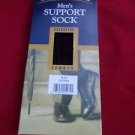 1 Pair Large Gold Medal Over the Calf Mens Dress Support Socks Made in USA Brown