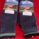 2 Pair Large Clear Creek 45% Merino Wool Boot Sock 6-12 USA Blue