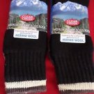 2 Pair Large Clear Creek 45% Merino Wool Boot Sock 6-12 USA Brown Stripe