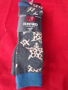 3 Pair Ecko Red Fashion Knee High Girls Durable Cheetah Star Fits Shoe 6-3 1/2