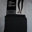 1 Pair Gold Medal  Seamless Womens Fleece Leggings Grey Large/Extra Large