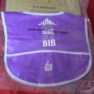 Sugar Bee E-Z Wipe Baby Bib Reusable 6 Months-3 Years Some for Me Purple