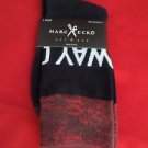 1 Pair Large Marc Ecko Cut & Sew Cotton Crew Socks 6-12 Red