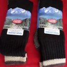 2 Pair Large Clear Creek 45% Merino Wool Boot Sock 6-12 USA Black