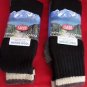 2 Pair Large Clear Creek 45% Merino Wool Boot Sock 6-12 USA Black