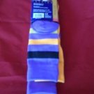 3 Pair Womens Medium Gold Medal Knee High Socks Soft Durable Orange Purple 9-11