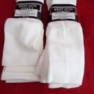 6 Pair West 25th Street Mild Compression Knee Hi Sock White Made in USA 5-10
