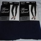 2 Pair Gold Medal  Seamless Womens Fleece Leggings Navy Small/Medium