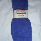 1 Pair Pocono 82%  Merino Wool Hiker Women Socks USA Shoe 5-10 Blue Purple