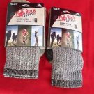 2 Pair Large High Rock Cotton Hiker Work Socks 9-12 Arch Support Made in USA