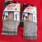 2 Pair Large High Rock Cotton Hiker Work Socks 9-12 Arch Support Made in USA