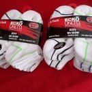 12 Pair Ecko Unlimited Boys No Show Boat Socks Soft Durable Red White 9-2 1/2