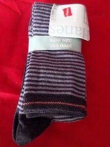 2 Pack Hanes Super Soft Casuals Stretch Over Calf Socks Great Quality 5-9