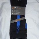 1 Pair Champion Correct Fit  Basketball Crew Socks Arch Support Black Blue 6-12