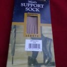 1 Pair Large Gold Medal Over the Calf Mens Dress Support Socks Made in USA Tan