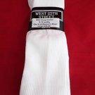 3 Pair West 25th Street Mild Compression Knee Hi Sock White Made in USA 5-10