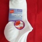 3 Pack Hanes Sport Breathable Low Cut Mesh Socks White Great Quality 5-9