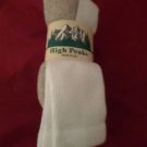 3 Pair Large High Peaks Heavyweight Steel Toe Acrylic Mid Crew Men Sock USA10-13