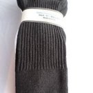 1 Pair Large Health White Cotton Coolmax Sole Socks 8-11 1/2 Made USA WhiteBlack