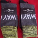 2 Pair Large Marc Ecko Cut & Sew Cotton Crew Socks 6-12 Yellow