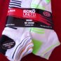 6 Pair Ecko Unlimited Mens No Show Boat Socks Soft Durable White Heel Toe 6-12