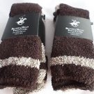 4 Pair Beverly Hills Polo Club Fuzzy Comfy Warm Socks 6-12 Brown