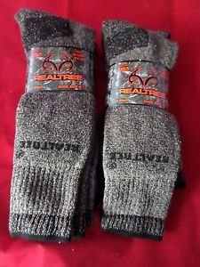 4 Pair Large Real Tree Cotton Hiker Work Boot Socks 9-13 Arch Support Made USA
