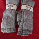 2 Pair Pocono 18% Merino Wool Hiker Sock 9-12 Mens Arch Support Made  USA Brown