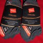 6 Pair Hanes Large No Show Casual Socks Cushion All Day Comfort Dark Grey 6-12