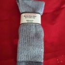 1 Pair Pocono 18% Merino Wool Hiker Sock 9-12 Mens Arch Support Made in USA Navy