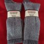 2 Pair Pocono 18% Merino Wool Hiker Sock 9-12 Mens Arch Support Made in USA Navy