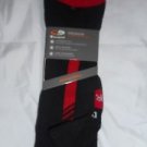 1 Pair Champion Correct Fit  Basketball Crew Socks Arch Support Red Black 6-12