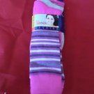 3 Pair Womens Medium Gold Medal Knee High Socks Soft Durable Pink Stripe 9-11