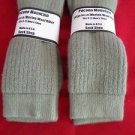 2 Pair Large Pocono Alpaca Merino Wool Heavy Hikers Crew Sock 9-12 Khaki USA