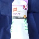 3 Pack Hanes No Show Comfort Collection Sport Socks White Striped 5-9