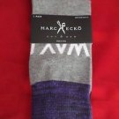 1 Pair Large Marc Ecko Cut & Sew Cotton Crew Socks 6-12 Blue