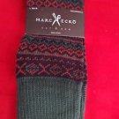 1 Pair Large Marc Ecko Cut & Sew Cotton Crew Socks 6-12 Zig Zag