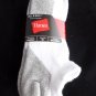 3 Pair Hanes Large No Show Casual Socks Cushion All Day Comfort White Grey  6-12